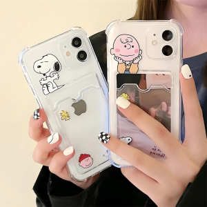Snoopy iPhone Cases With Card Holder