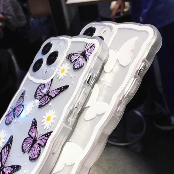 Wavy Butterfly iPhone Cases
