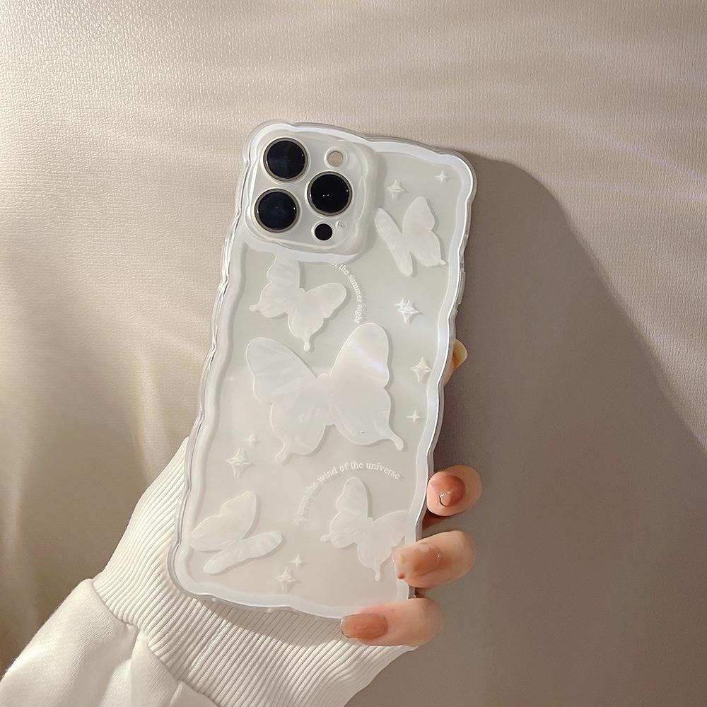 White Butterflies iPhone 14 Pro Max Case