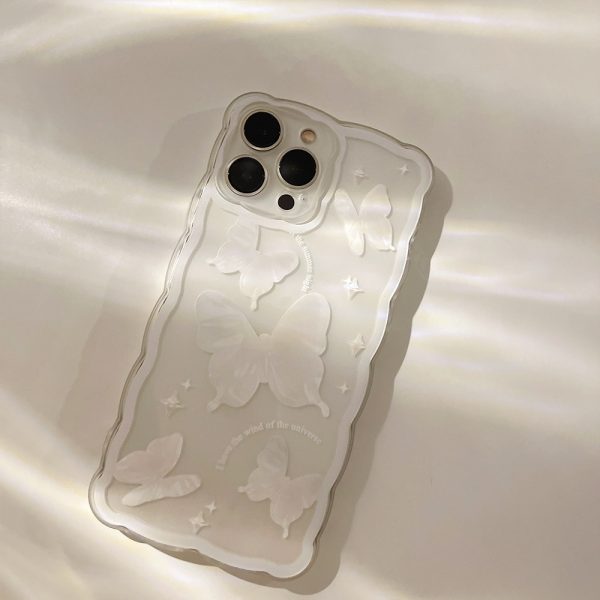 White Butterfly iPhone 13 Pro Max Case