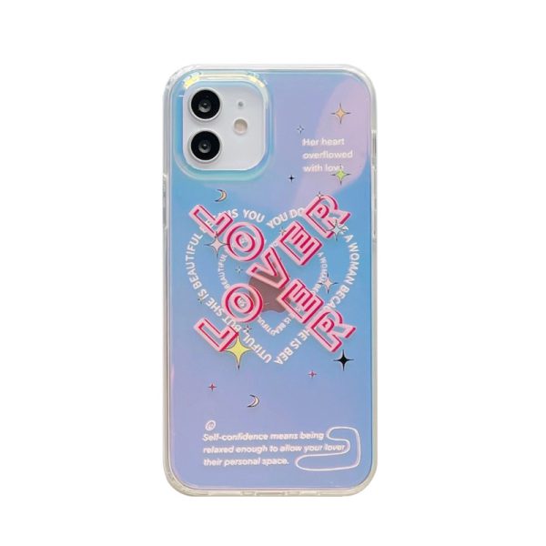 Holographic Lover iPhone 12 Case