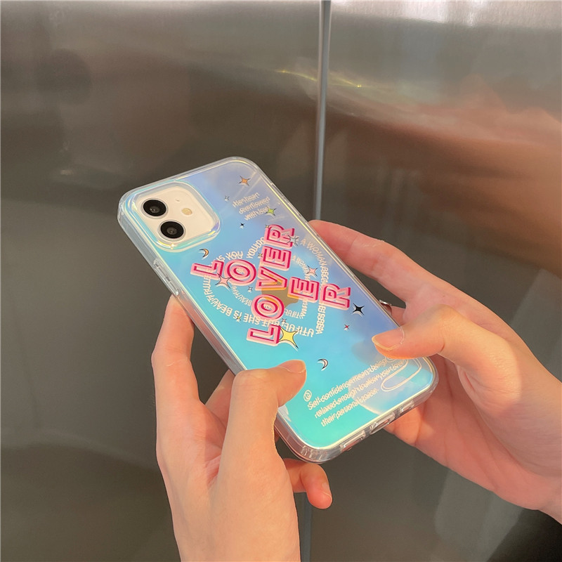 Holographic Lover iPhone 14 Case