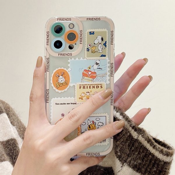 Snoopy Stamps iPhone 13 Pro Max Case