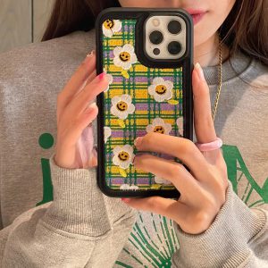 Sunflowers Embroidery iPhone Case