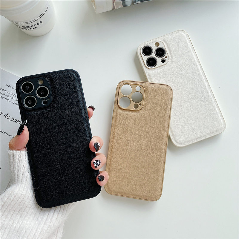Matte Leather iPhone Cases