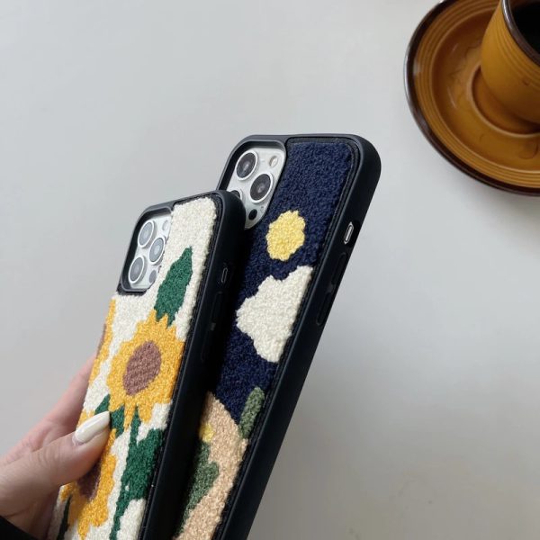 Plants Embroidery iPhone Cases