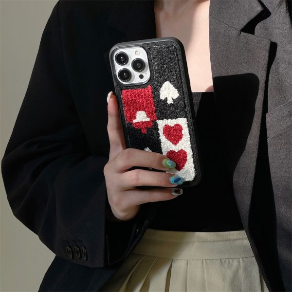 Poker Card Plush iPhone 13 Pro Max Case