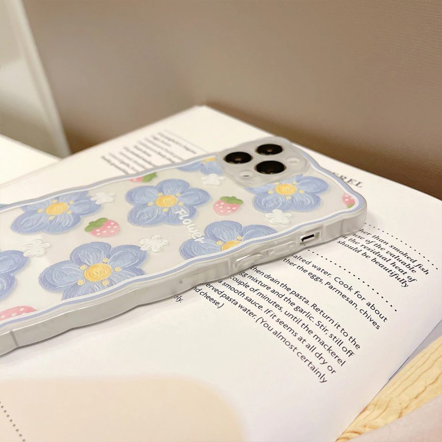 Strawberry & Flowers iPhone Case