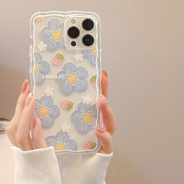 Strawberry & Flowers iPhone 13 Pro Max Case