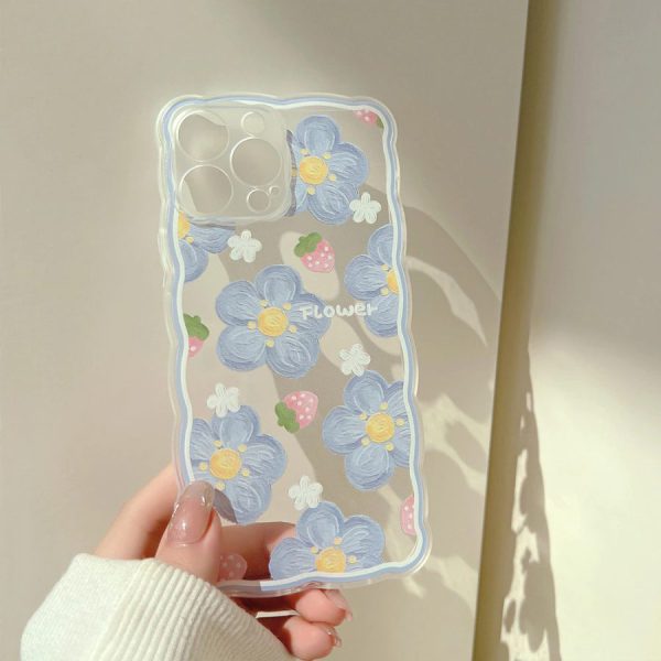 Strawberry & Flowers iPhone 14 Pro Max Case