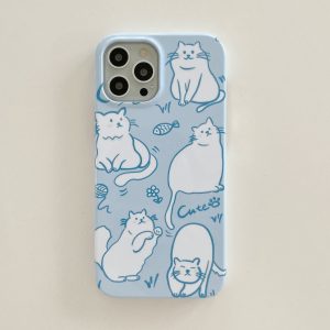 White Cat iPhone 12 Pro Max Case