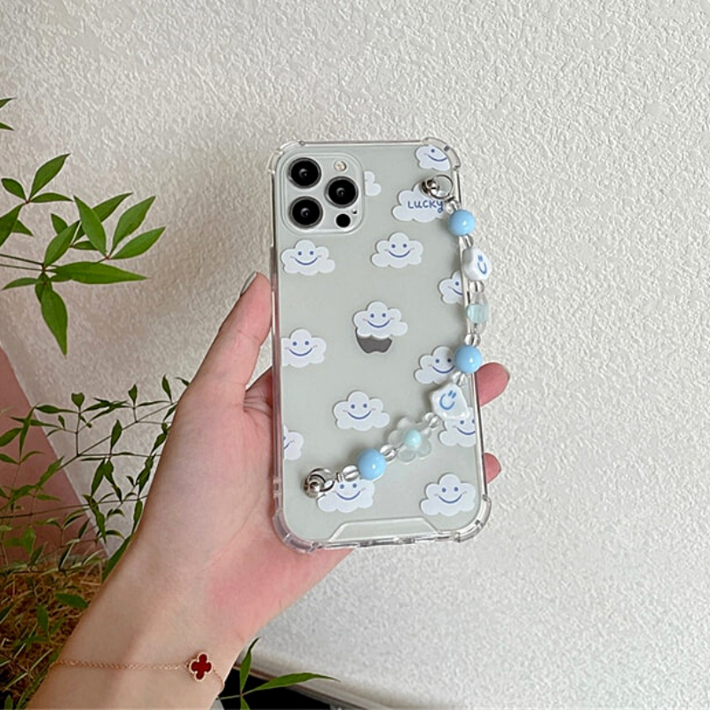 Clouds iPhone Case With Chain