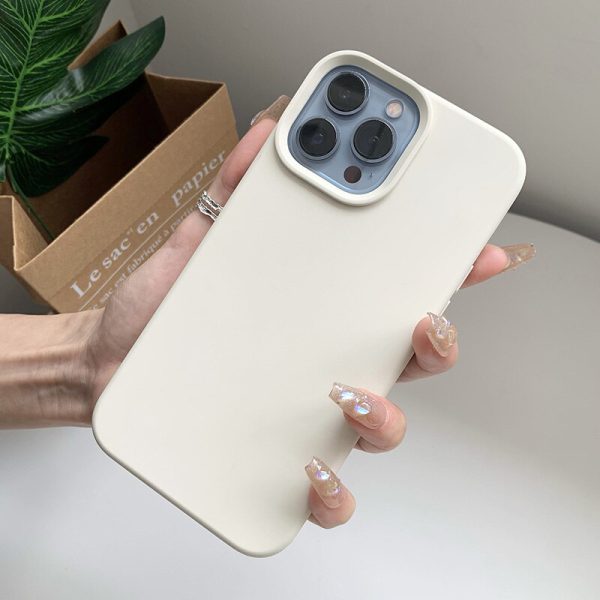 Soft White Silicone iPhone 14 Pro Max Case