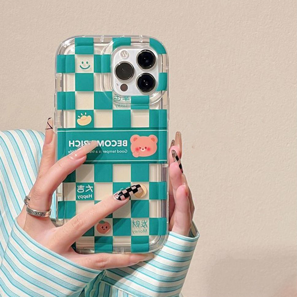 Checkered Kawaii IPhone Case FinishifyStore