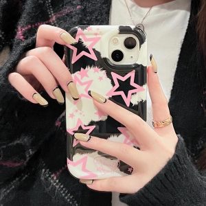Pink Stars iPhone 14 Case