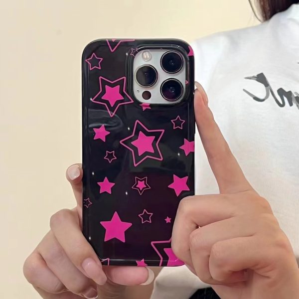Pink Stars iPhone 13 Pro Max Case