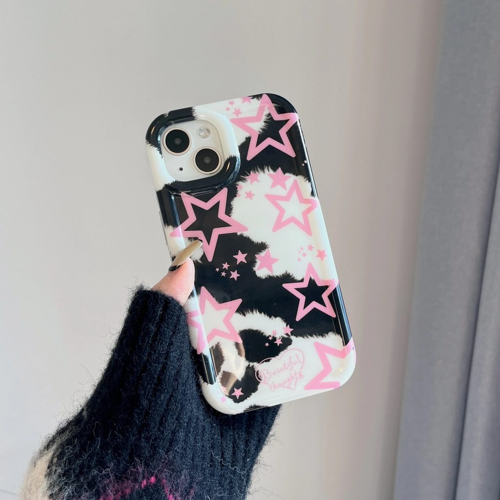 Pink Stars iPhone 14 Case