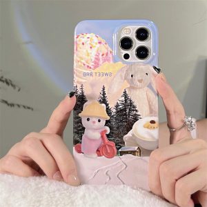 White Bunny iPhone Case