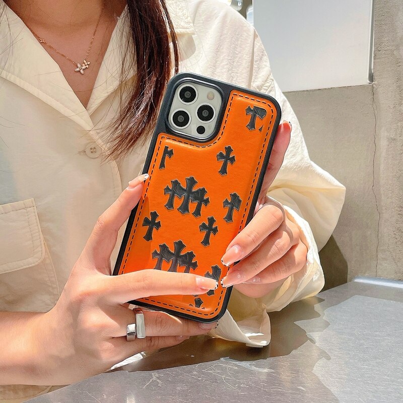 Leather Cross iPhone 13 Pro Max Case