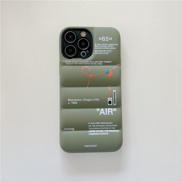 Off White Puffer Green iPhone Cases