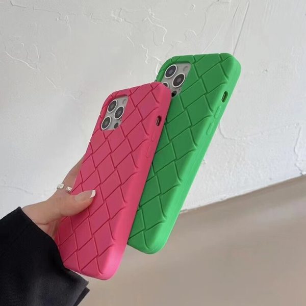 Pink & Green Checkered iPhone Case