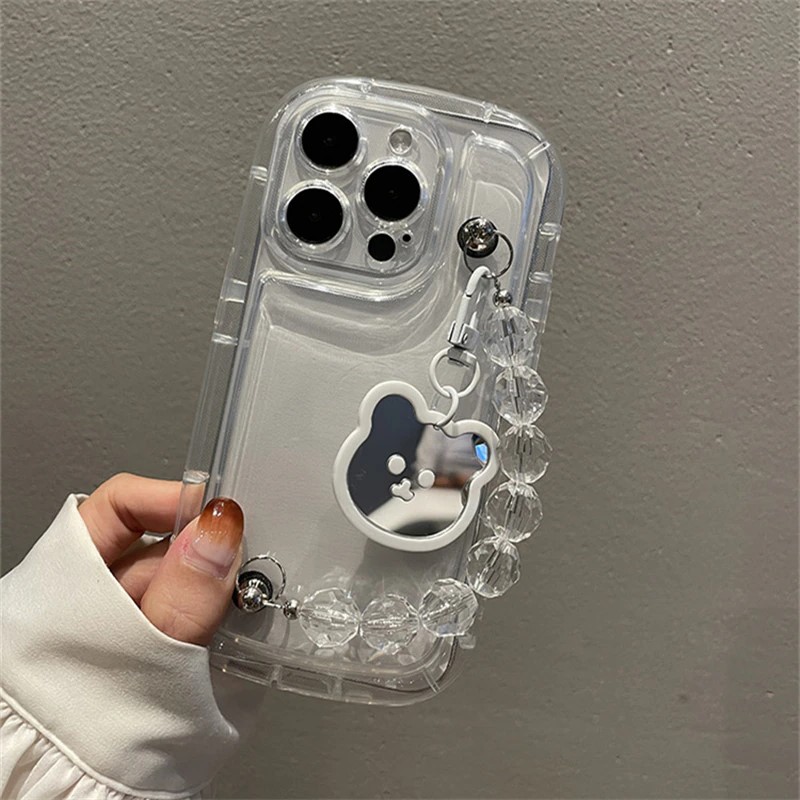Clear Shockproof iPhone 14 Pro Max Case With Chain