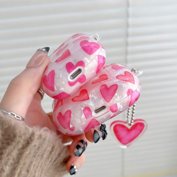 AirPods Cases Pink Hearts