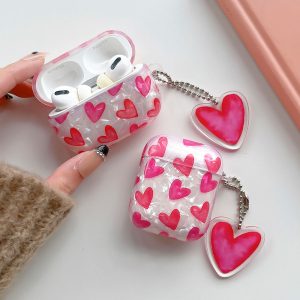 Pink Hearts AirPod Cases