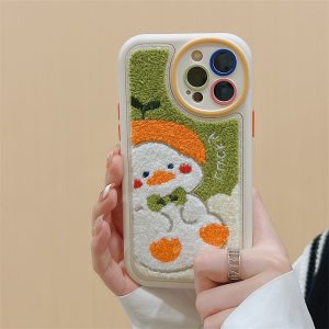 White Plush Duck iPhone 14 Pro Max Case