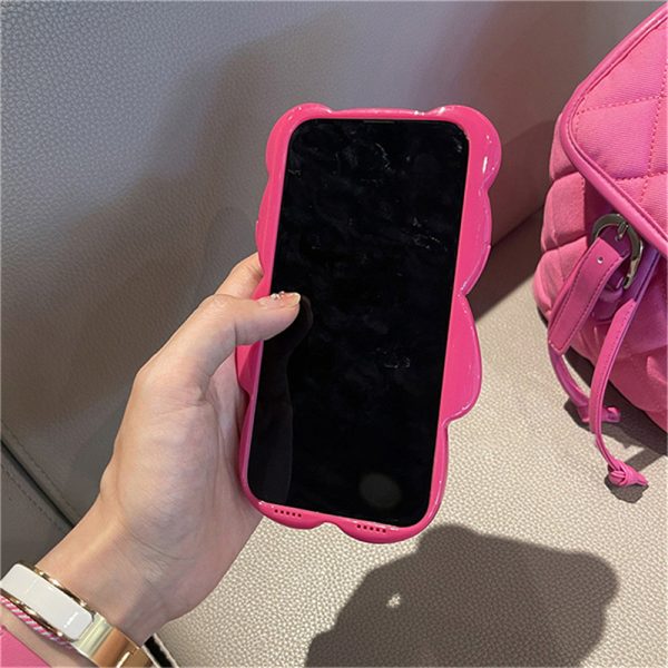 3D Pink Bear iPhone 11 Case
