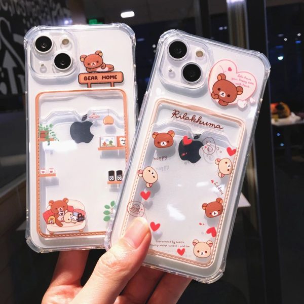 Kawaii iPhone 14 Case With Card Holder