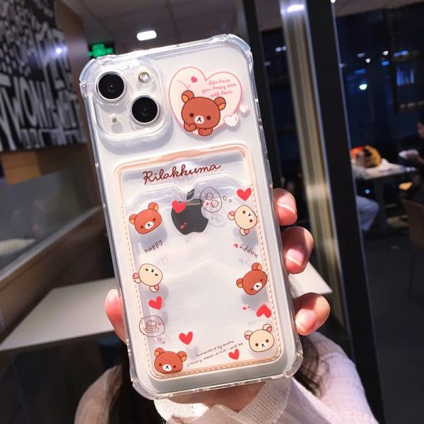 Kawaii iPhone 13 Case With Card Holder