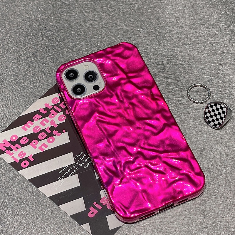 Pink Metal iPhone Case