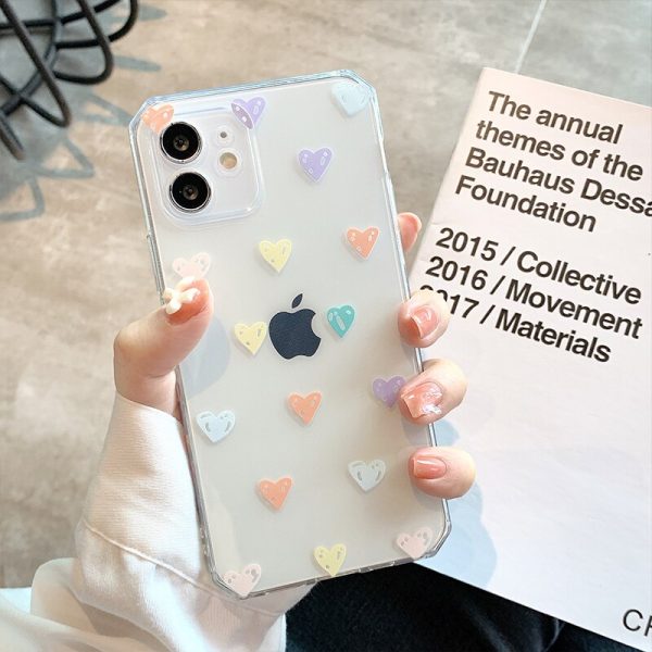 Clear Hearts iPhone 11 Case