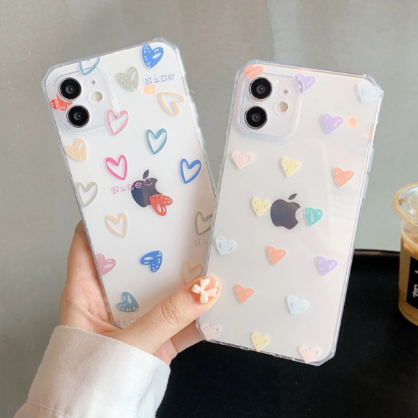 Clear Hearts iPhone 11 Cases