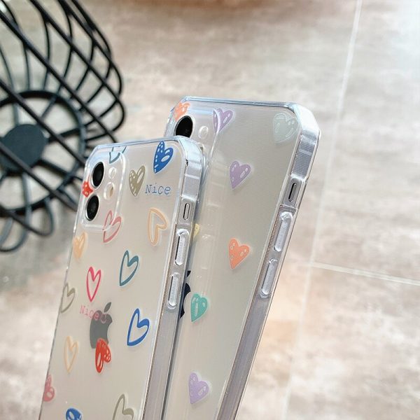 Clear Hearts iPhone Cases