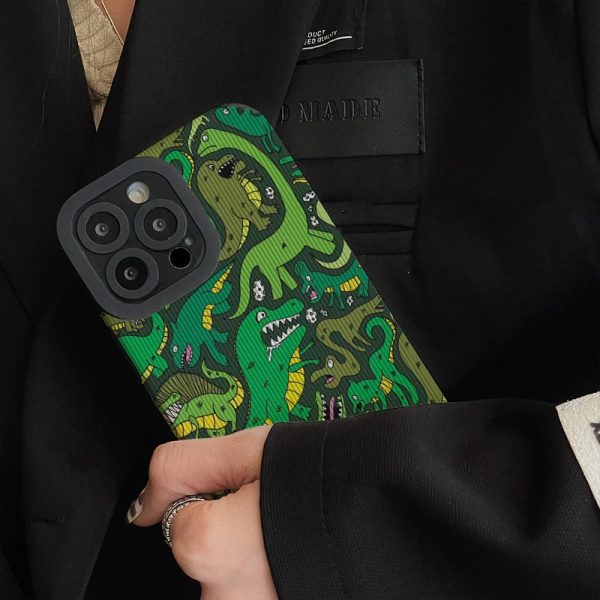 Green Dinosaurs iPhone 12 Pro Max Case