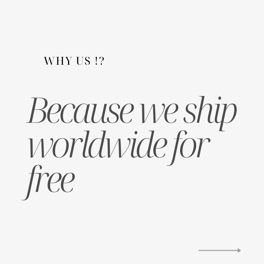 Because we ship worldwide for free - finishify about us