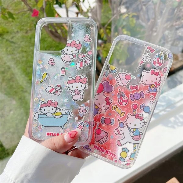Hello Kitty Glitter iPhone 13 Pro Max Cases